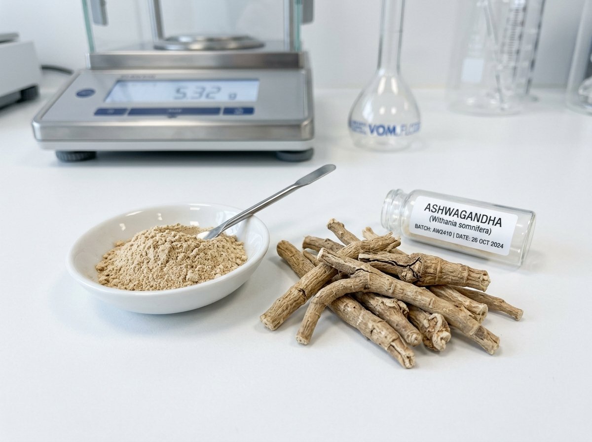 Ashwagandha root and Maca powder