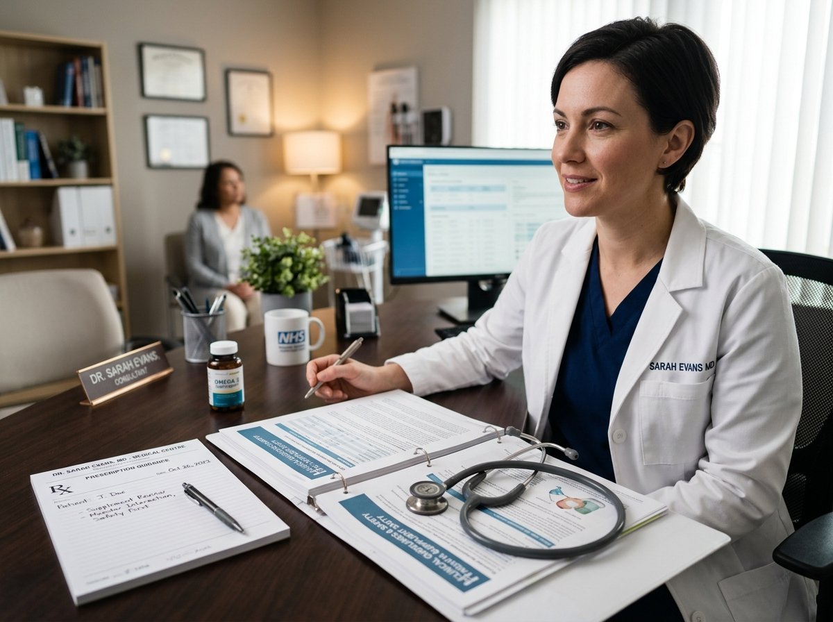 Clinical consultation and medical guidance concept for dietary sleep supplements